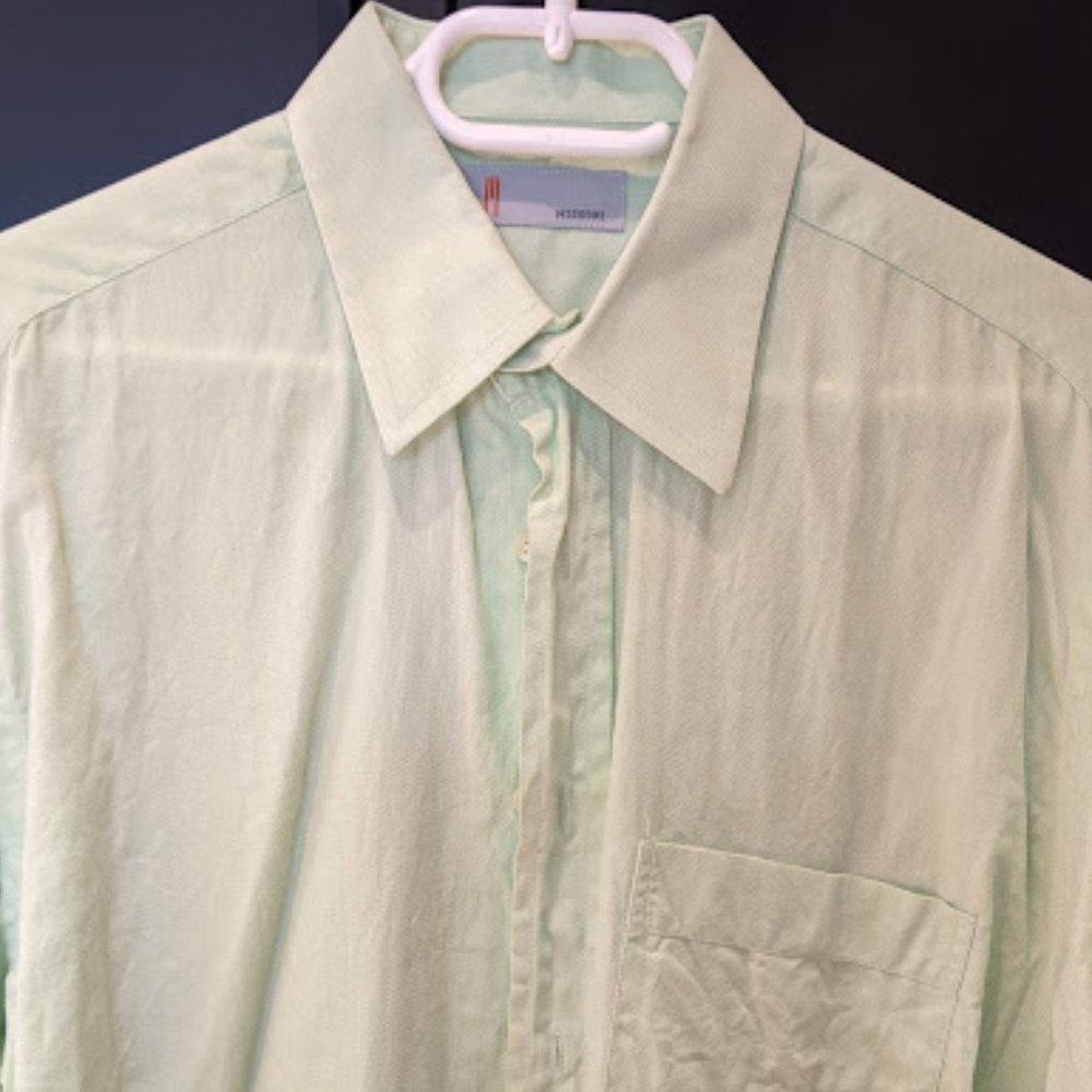 Early M Missoni pale green cotton shirt 16" - Picture 4 of 4
